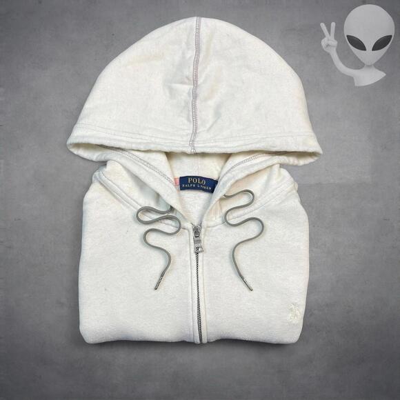 Ralph Lauren Jackets & Blazers - Polo Ralph Lauren Women's Small Off White Zip Hoodie jacket